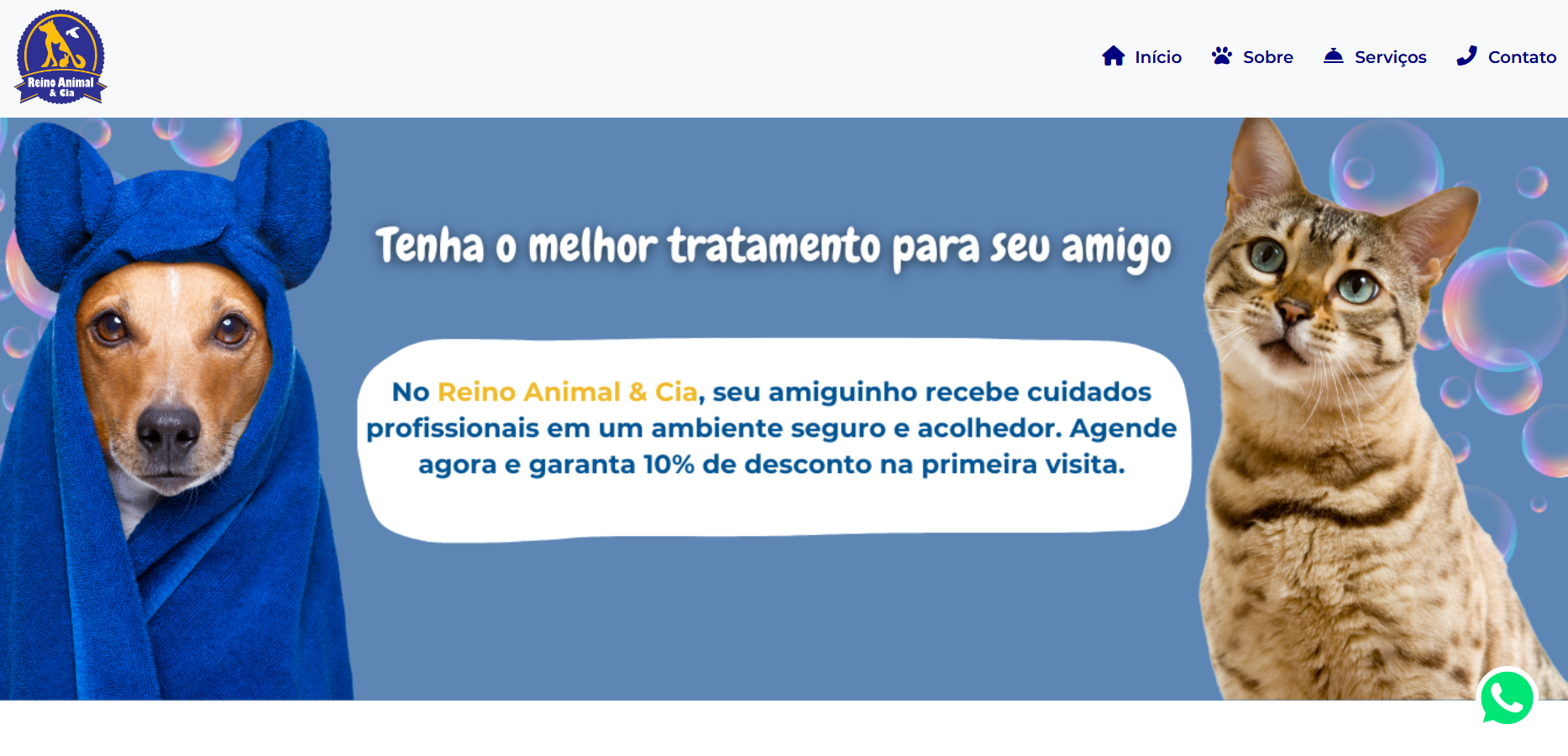Landing Page para Pet Shop - Design responsivo e atrativo